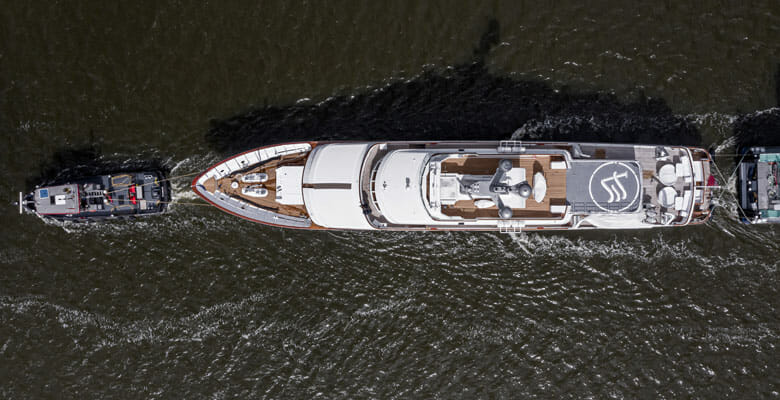 the superyacht Amara is refreshed