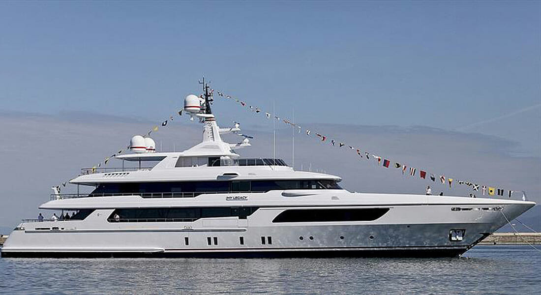 the megayacht My Legacy is Codecasa's legacy as well