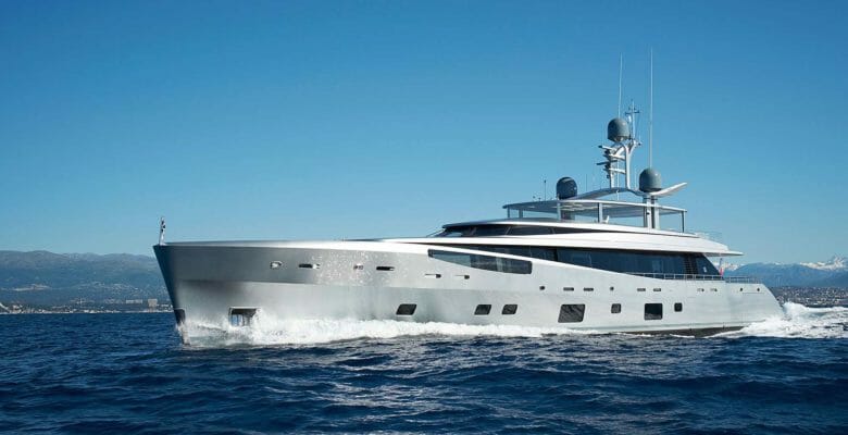 the owner of Lady May is offering the superyacht to creditors