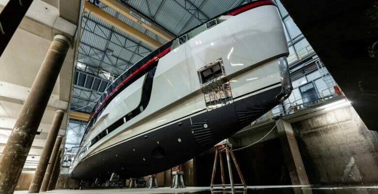 the Ultra G yacht launch at Heesen Yachts