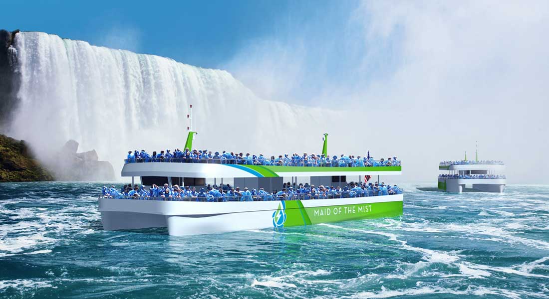 the new Maid of the Mist catamarans are being built by Burger Boat Company which specializes in megayachts