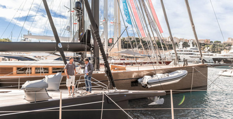 the Monaco Yacht Show sailing superyachts