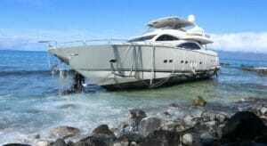 the yacht Nakoa ran aground in February 2023; the Nakoa yacht grounding resulted in lawsuits