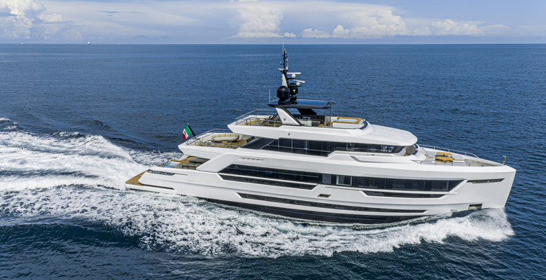 the Ducale 120 is among the Cannes Yachting Festival debuting superyachts