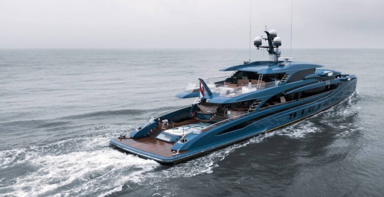 Royal Huisman's yacht Phi sea trials have begun