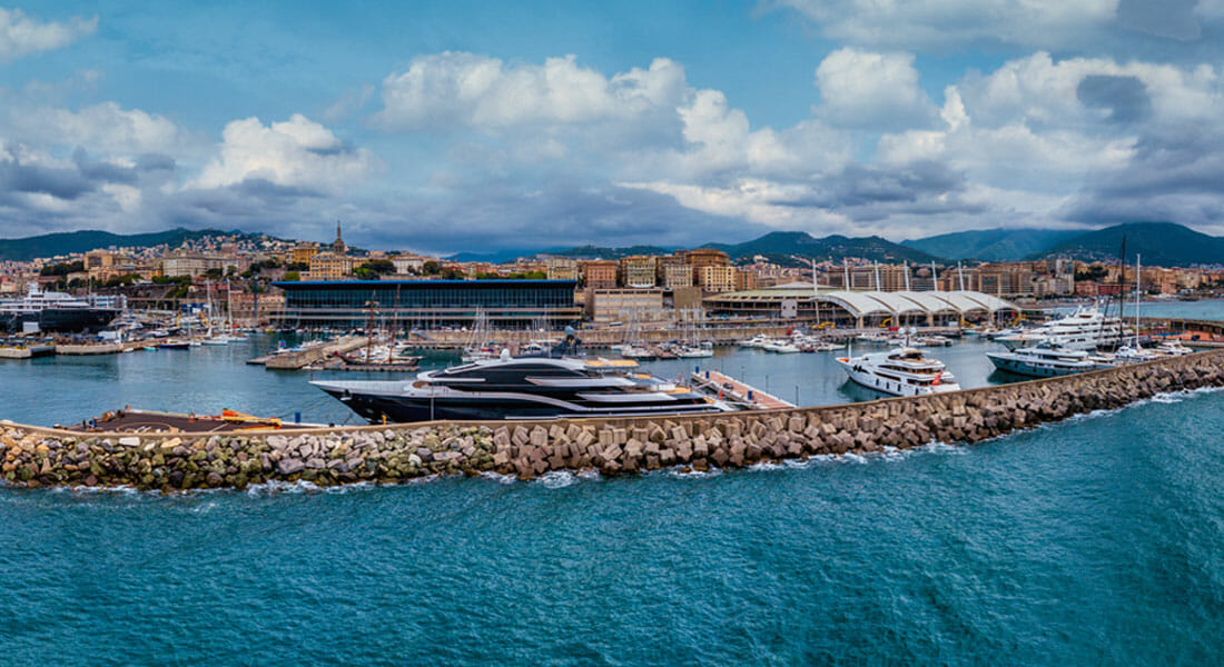 Genoa's Waterfront Marina caters to some of the largest superyachts