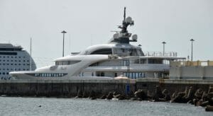 Graceful is alleged to be among Russian-owned superyachts